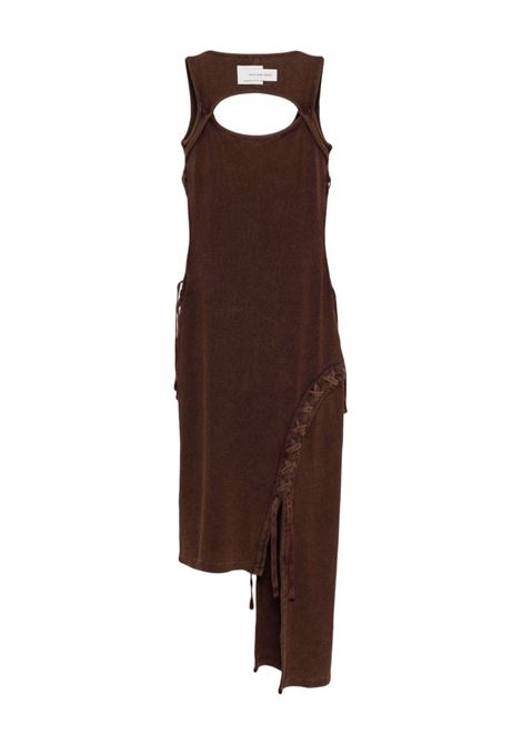 Brown braided dress Feng chen wang - women FENG CHEN WANG | FWF18DR02CRDBRWN